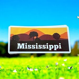 Mississippi Matte Finish PVC Removable Waterproof Decor Accent Sticker
